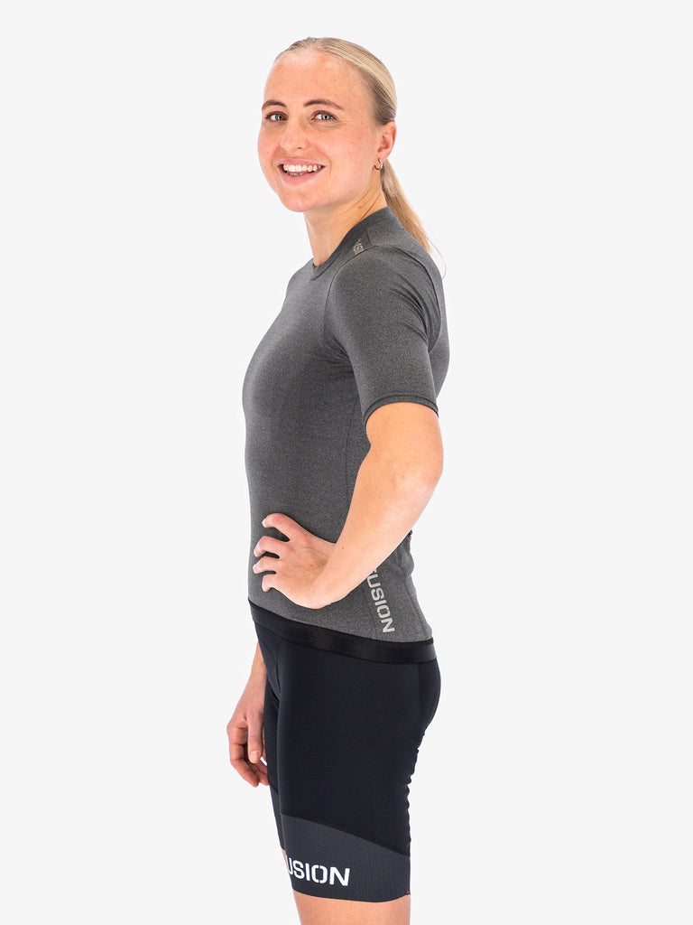 Fusion Cycling Training Jersey grey unisex cycling jersey product image 2