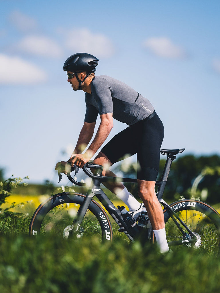 Fusion Cycling Training Jersey grey unisex cycling jersey product image 3