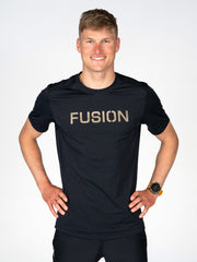 Fusion Mens Recharge T-Shirt black men's performance shirt product image 1