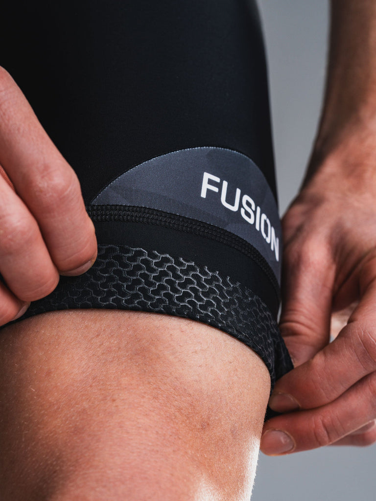 Fusion Mens TEMPO! TWO Bib Shorts grey men's cycling bib shorts product image 24