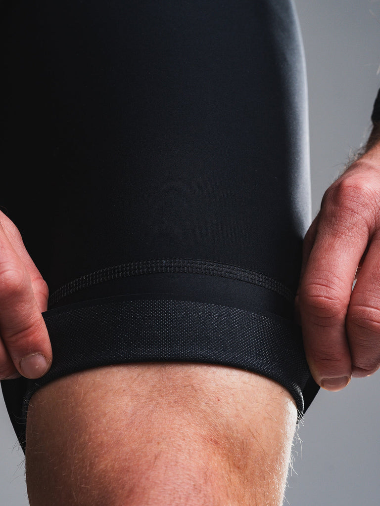 Fusion Mens TEMPO! ONE Bib Shorts black men's cycling bib shorts product image 4