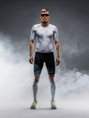 Fusion TEMPO! ONE Tri Suit white/grey men's triathlon suit product image 1