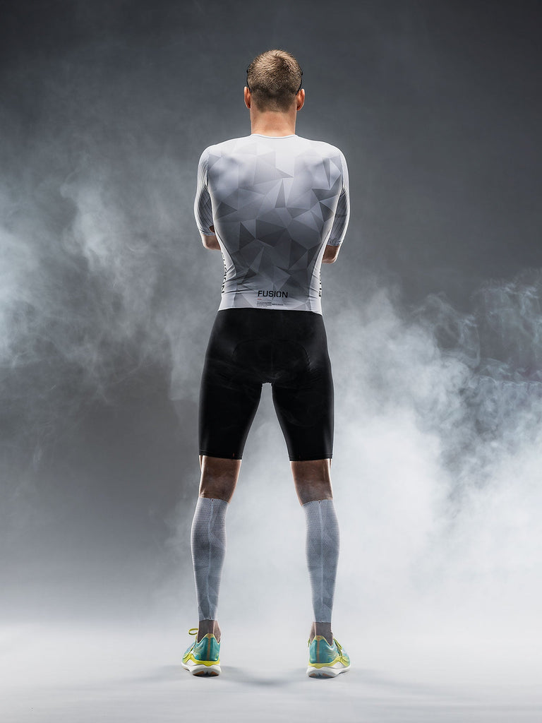 Fusion TEMPO! ONE Tri Suit white/grey men's triathlon suit product image 2