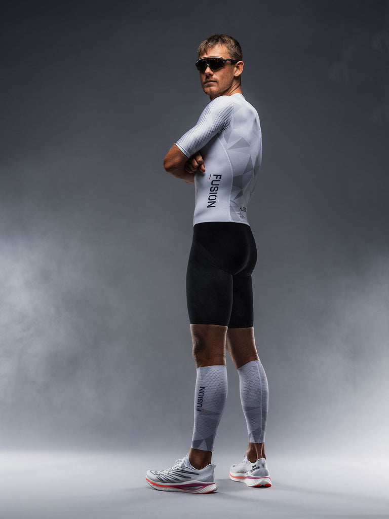 Fusion TEMPO! ONE Tri Suit white/grey men's triathlon suit product image 7